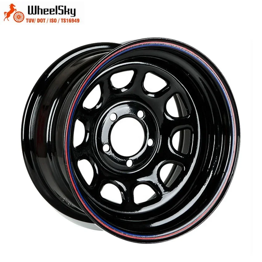 Wheelsky High Quality D window wheels 16 inch 16x8 PCD 5x114.3 steel wheel rim for 4x4