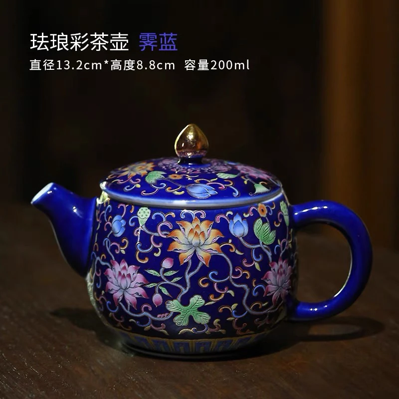 Chinese Style High-Grade Large Capacity Tea Ware with Lid Kettle Single Teapot