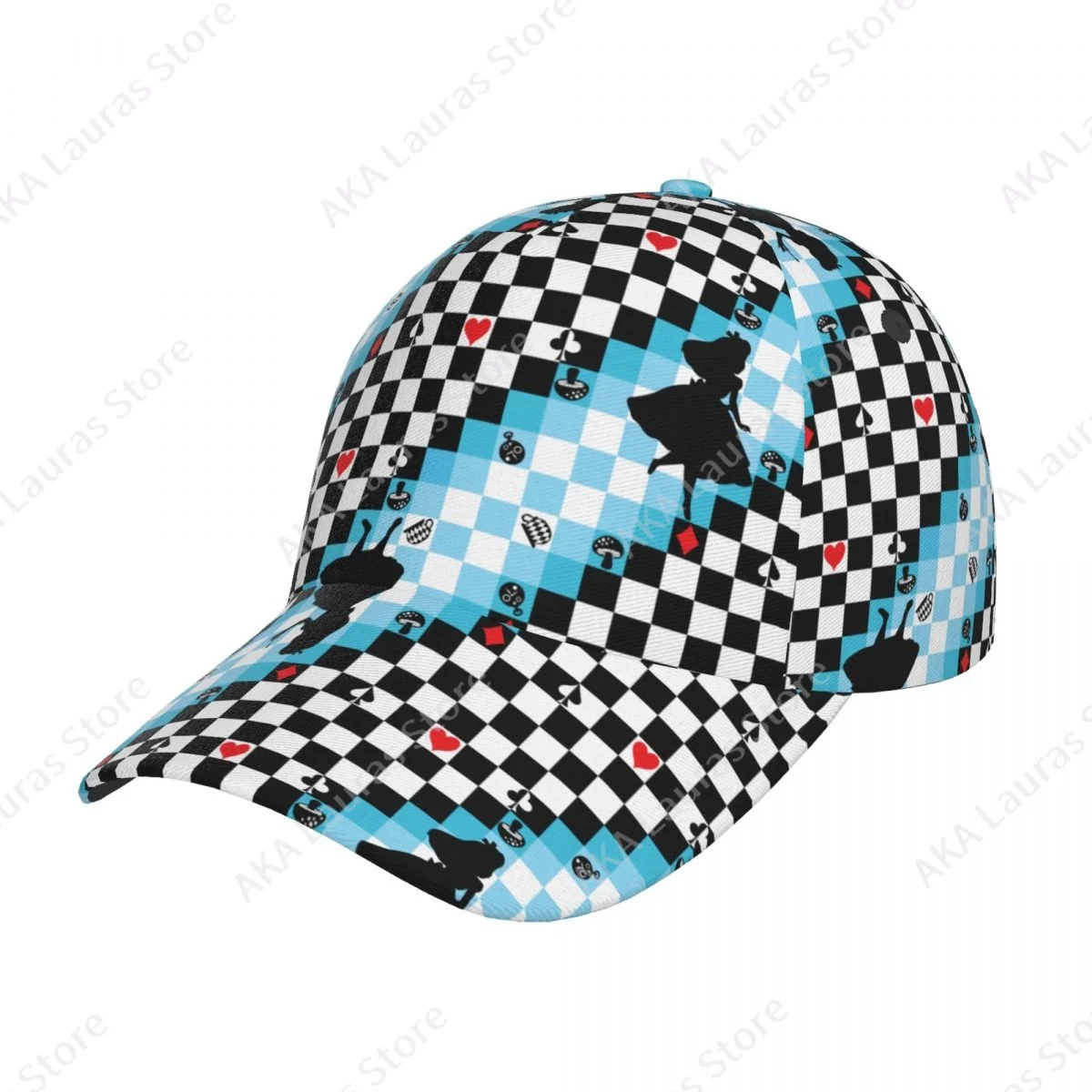 Golf hat men Baseball Cap Sports Black White Checked Casual Snapback Hat Fashion Outdoor Hip Hop Hats For Men Women Unisex