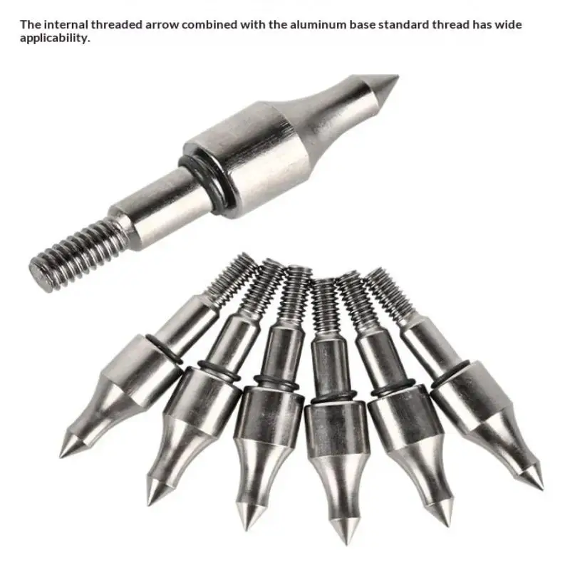 

New Archery Arrow Points Metal Screw In Field Points With Rubber Ring For 8.8mm Arrow Shaft Hunting Target Accessories