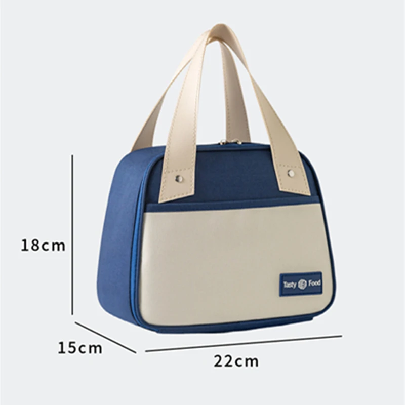 Hard Oxford Cloth Insulated Lunch Bag Thickened Portable Ice Pack Work for Girls Insulated Convenient Storage for Food