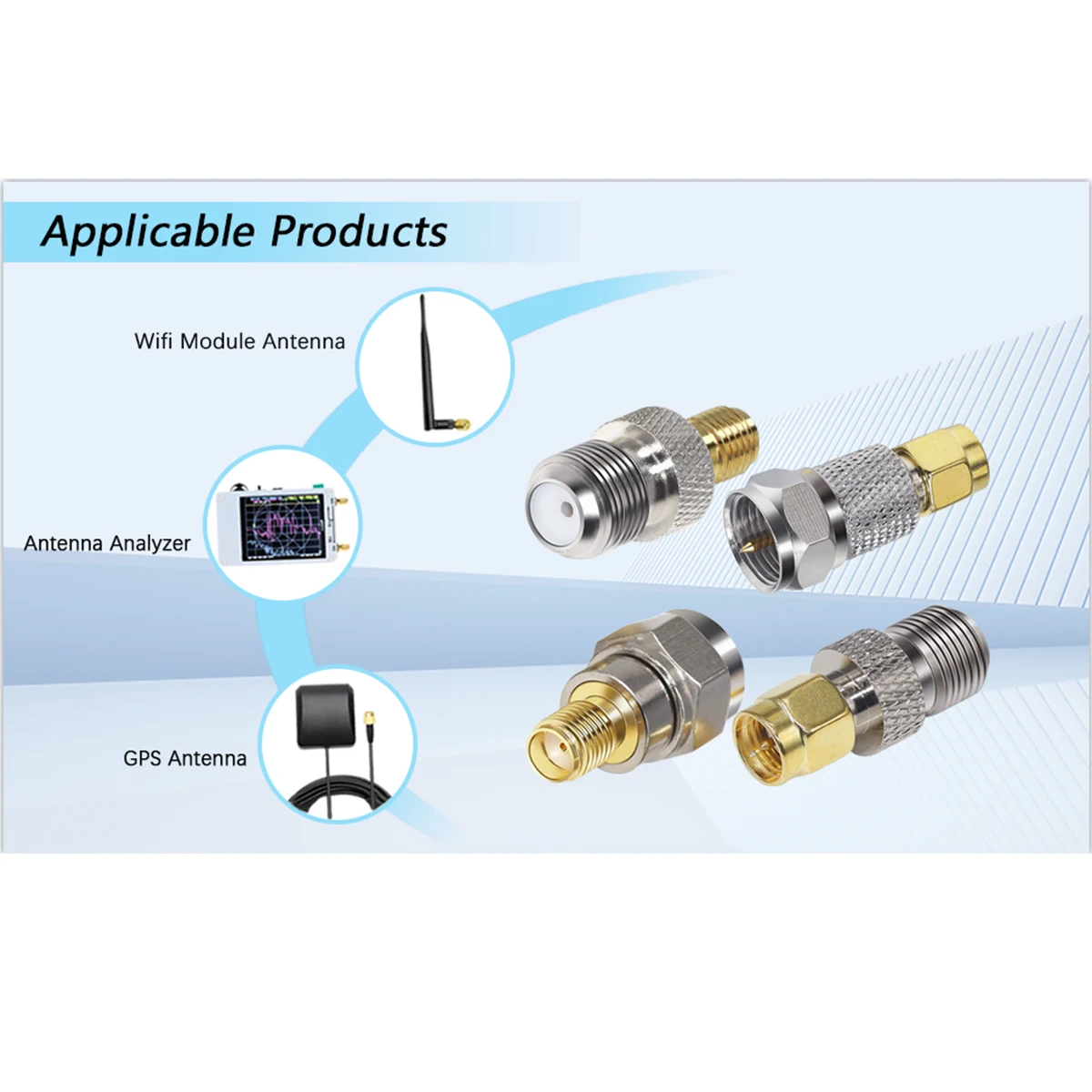 Connector Adapter F Tv Naar Sma Mannelijke Stekker & Vrouwelijke Jack Draad Terminal Rf Coaxiale Converter Voor Wifi Radio Antenne