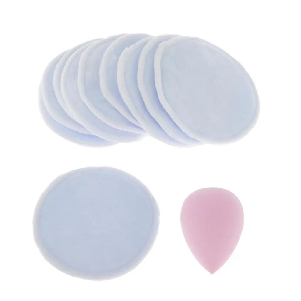 10Pcs Reusable Washable Facial Exfoliating Makeup Remover Pads