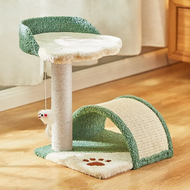 

Джутовая доска для царапин Durabili, интегрированная когтеточка Auatic Claw inder, износостойкая игрушка без edding для...