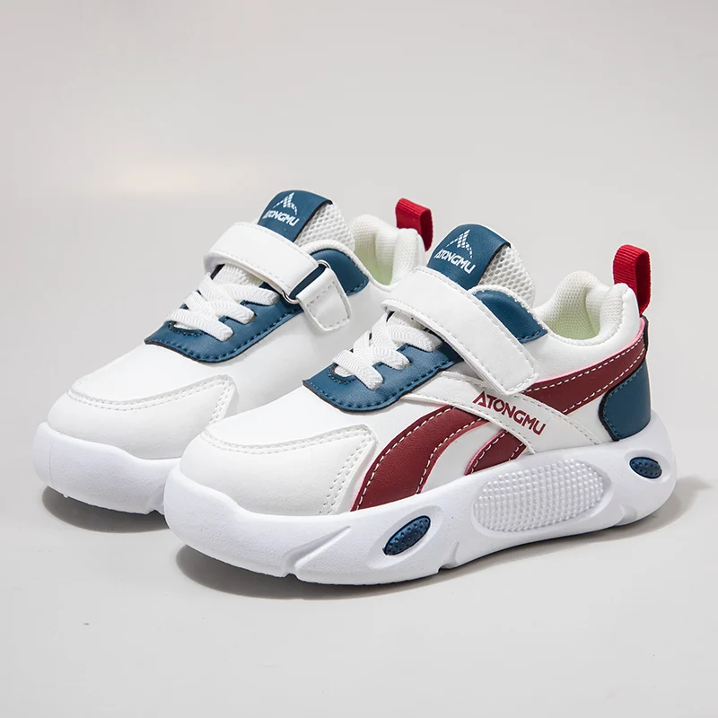 

Autumn White Toddler Shoes Kids Fashion Casual Sports Shoes For Boys Outdoor Sneaker Hook Loop Design Children's Walking Shoes