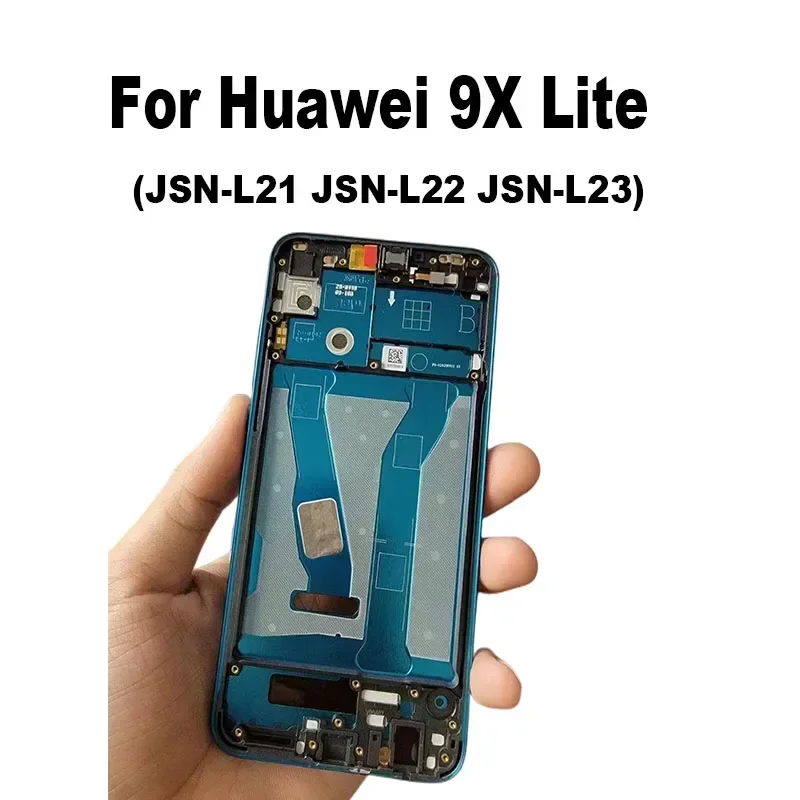 New For Honor 9X Lite Middle Frame Front Bezel Cover Metal Chassis Housing Back Plate LCD Holder JSN-L21 JSN-L22 JSN-L23