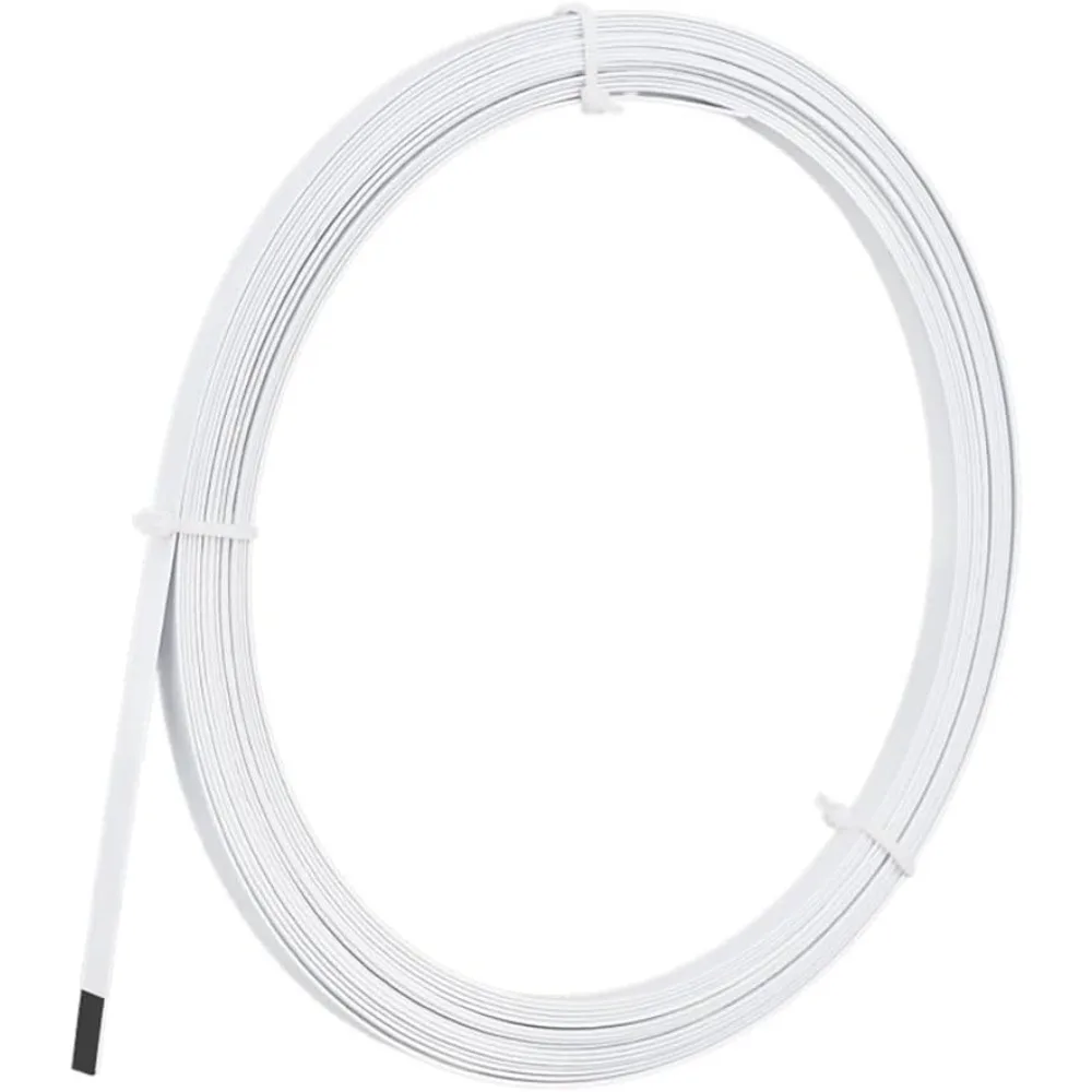 Bonage en acier à ressort blanc de 8.7 yards, 0.23 pouces, Corset désossage pour la couture, désossage en acier recouvert de plastique pour robe de mariée