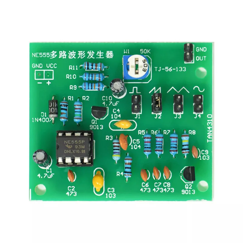 AS95-3X Sine Triangle Square Wave NE555 Multi-Channel Waveform Generator Module DIY Kits