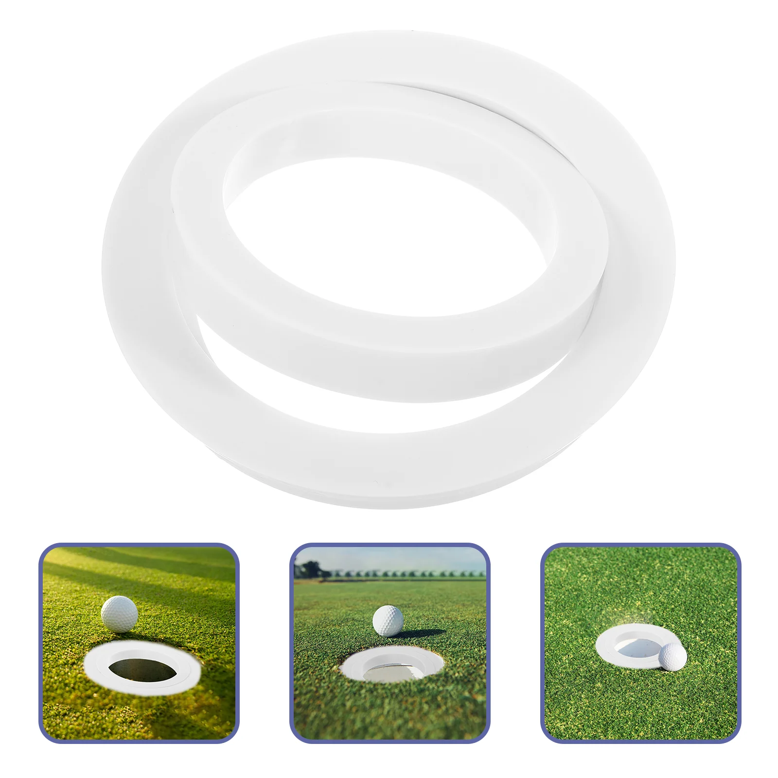 

Golf Hole Limit Ring Putting Cup Portable Training Tool Balls Aid Practical Practice for Outdoor Indoor Green Convenient