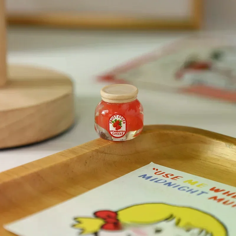 2 pezzi casa delle bambole simulazione frutta caramelle marmellata in scatola modello cucina accessori alimentari per la casa delle bambole arredamento bambini giochi di imitazione giocattoli regalo