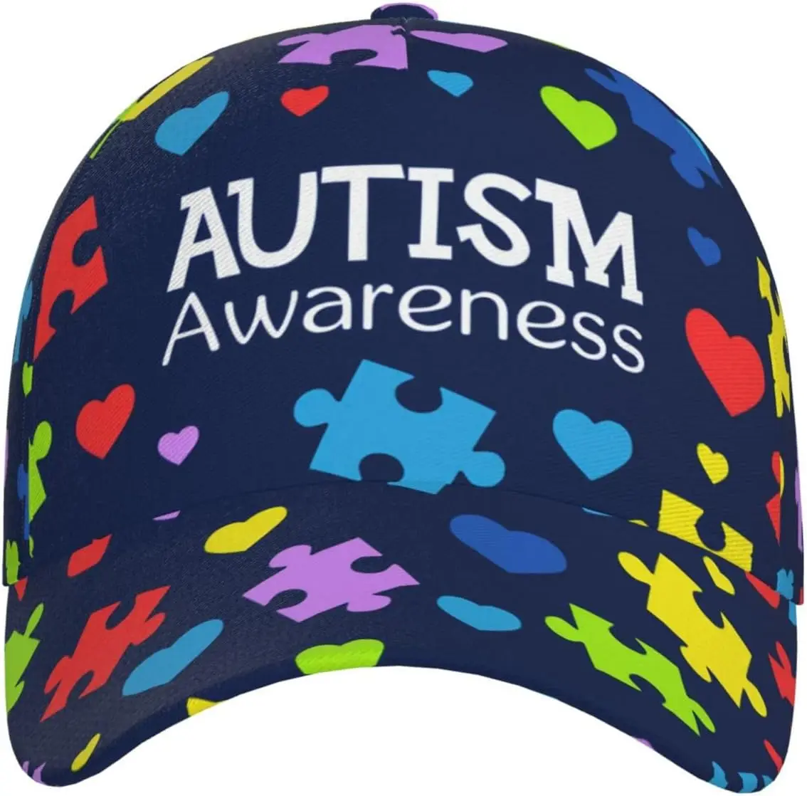 Autism Hats Men Women Autism Awareness Baseball Hats Unisex Adjustable Autism Snapback Baseball Cap