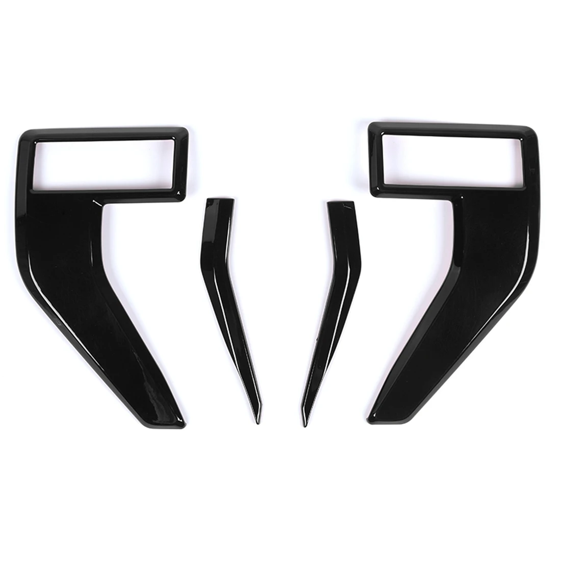 Car Side Vent Badge Emblem Cover Trims Decorative for 2021 2022 Accessories , Black