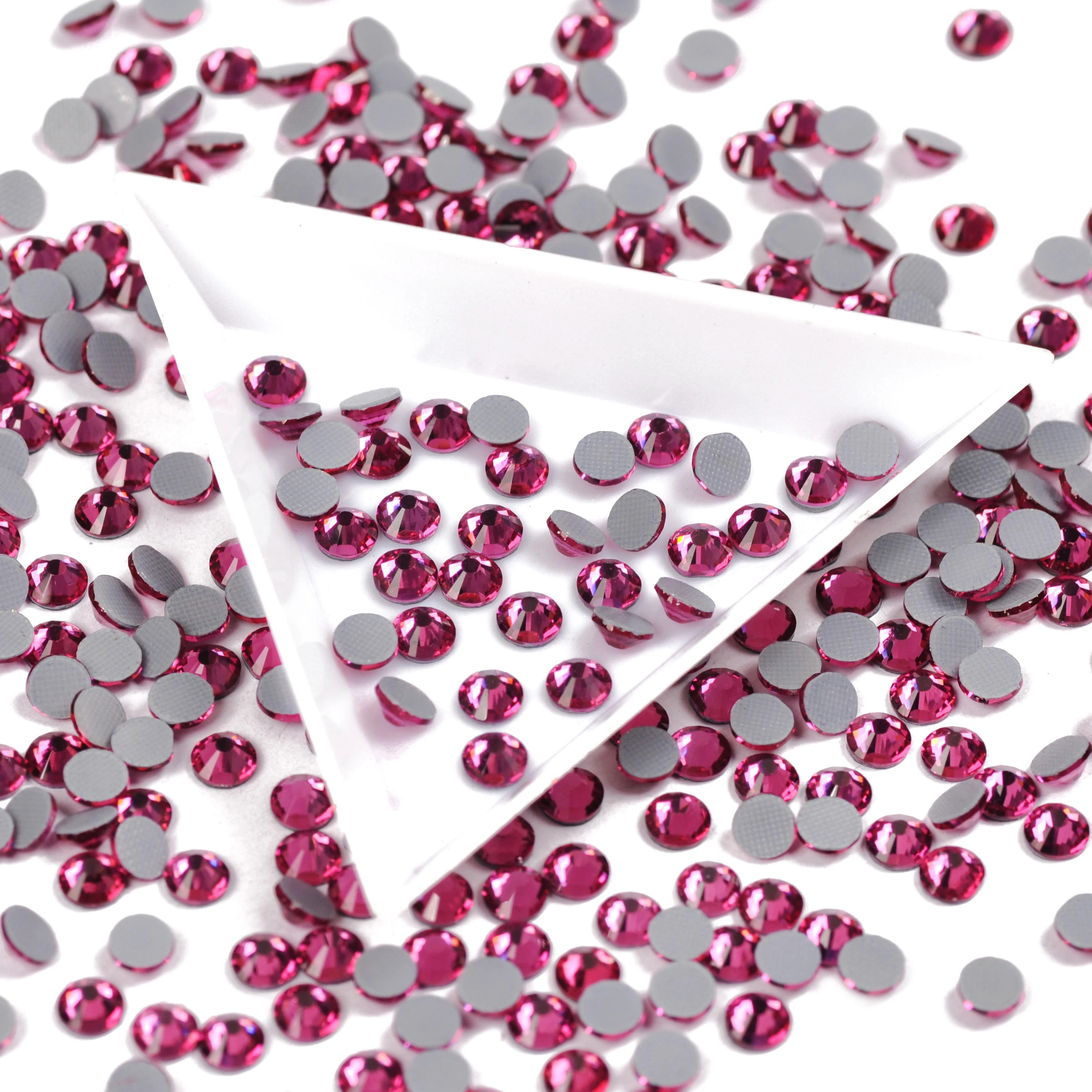 CTPA3bI Fuchsia 2058HF Strass Hotfix Rhinestones zum Aufbügeln, Kristall für Handarbeiten, Kleidung, Nadelarbeit, Dekoration – Detail 4