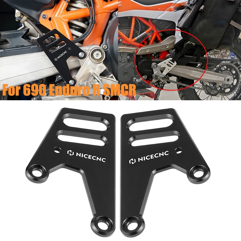 

For KTM 690 Enduro R SMCR 690 SMC R 2008-2023 Husqvarna 701 Enduro SM 2016-23 Heel Guard Cover Protector Rack-less Bags Brackets