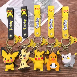 Llaveros de Pokémon Pikachu Mimikyu Raichu Togedemaru, figuras de PVC, colgante, Charmander, regalos para niños