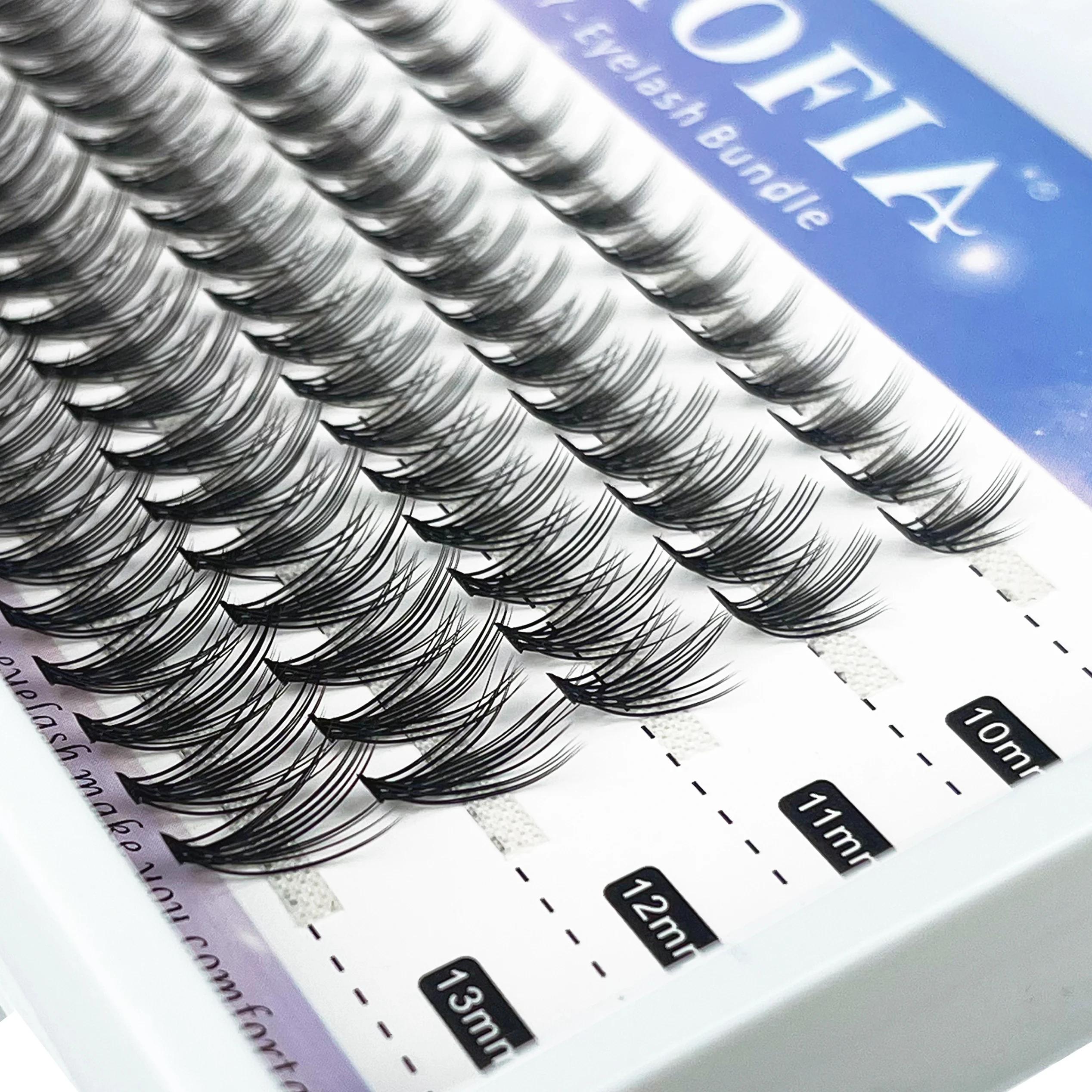 20D Cluster Ciglia fatte a mano Ciglia finte 3D Russo Individuale Mazzi di ciglia Grande capacità Strumento di trucco per estensione ciglia fai da te