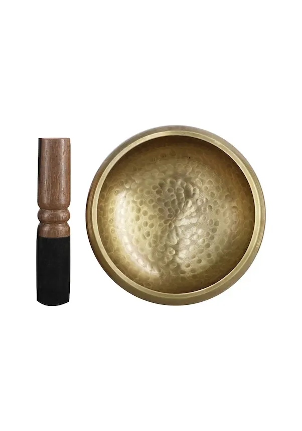 وعاء الصوت النيبالي براهما وعاء النحاس التبتي لشفاء التأمل العلاج الصوتي وعاء الغناء البوذي مع وعاء واحد و 1 #2