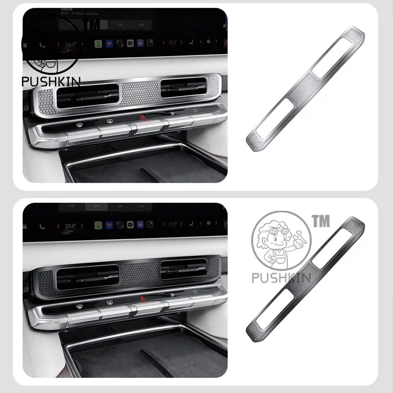 ل ZEEKR 9X 2025 2026 التحكم المركزي منفذ الهواء الغطاء الواقي المقصورة الأمامية الغطاء الواقي الملحقات الداخلية #5