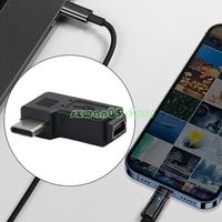 H7BE Mini USB to USB C Converter 90 Degree Type-C Male to Mini USB Female Adapter