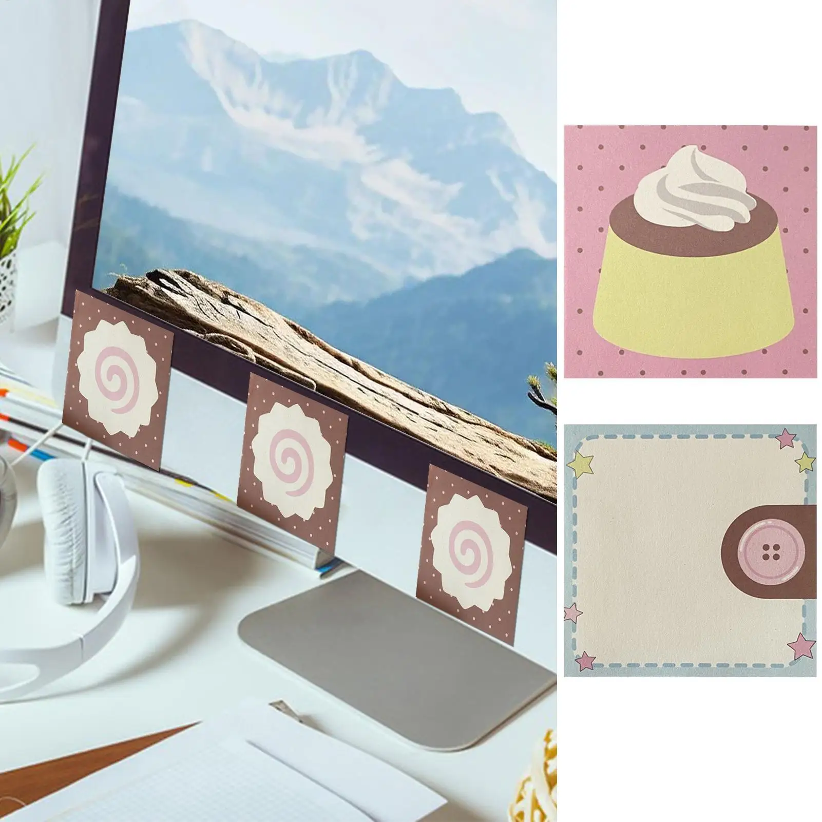 Блокнот 50 листов, отрывные блокноты с царапинами, неклейкое решение, украшение стола, милые канцелярские принадлежности для дома, общежития, класса