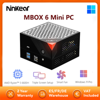 Ninkear MBOX 6 Mini PC Computer AMD Ryzen™ 5 6600H up to  4.5GHz 16GB DDR5 512GB SSD Triple Screen Display Windows 11 Pro