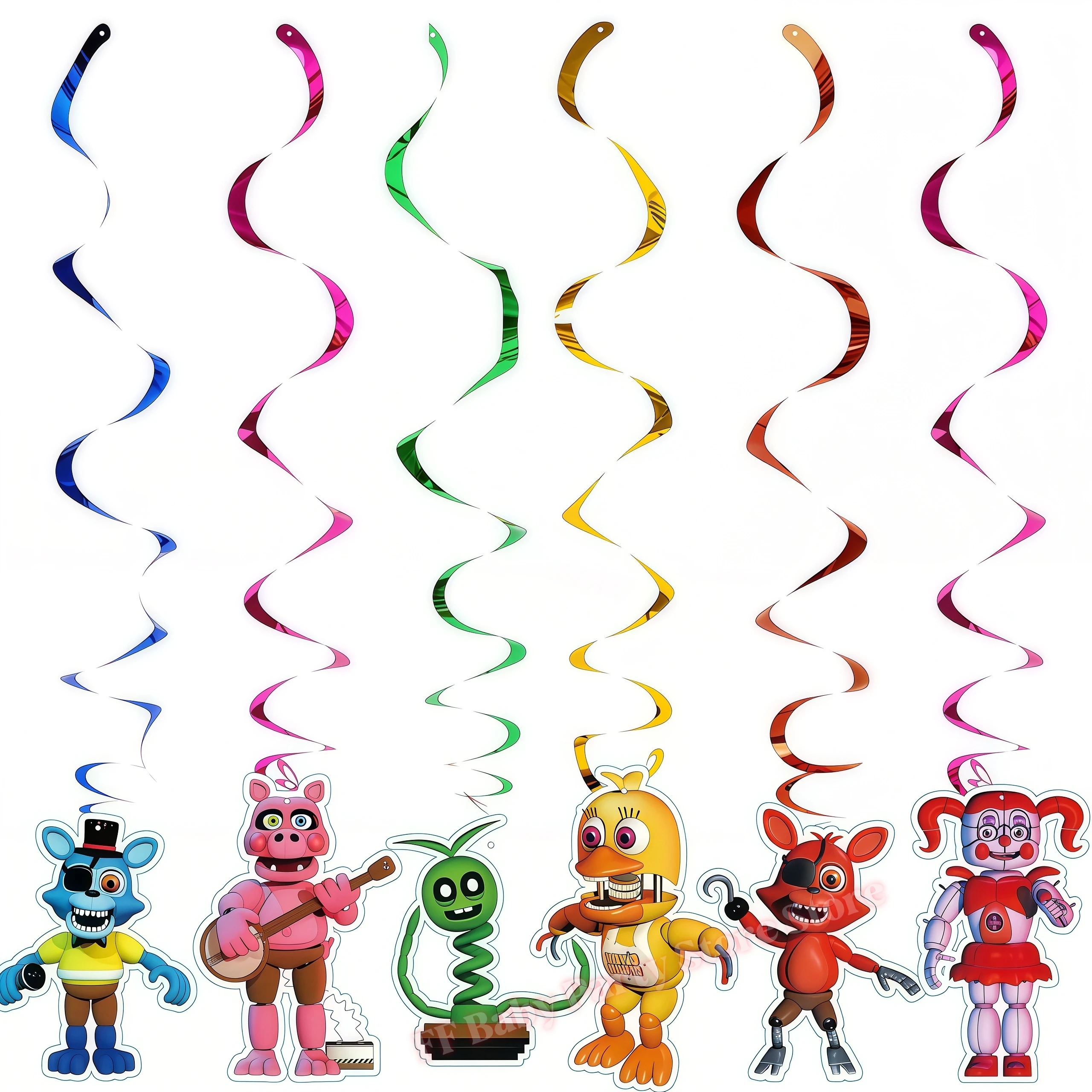 Five Nights Bear Geburtstagsparty-Dekorationen: Teller, Becher, Hintergrund, Freddy-Ballon für Kinderpartys, FNAFs Event-Zubehör und Geschenke – Detail 14