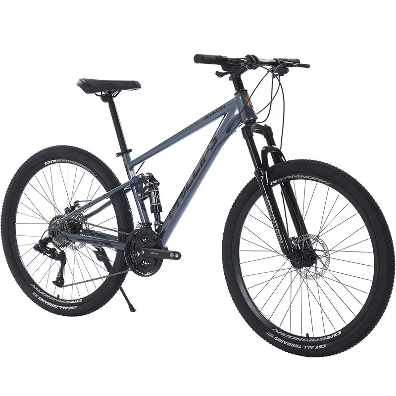 Soft Tail Mountain Bike Bicycle Adult Male Student Double Shock Absorption Disc Brake Variable Speed Off-Road AM Racing