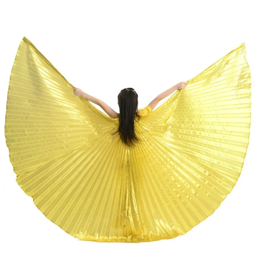 Kids Children Oriental Egyptian Clothing Prop Festival Performance Costume Belly Dance Wings With Sticks Isis Wings