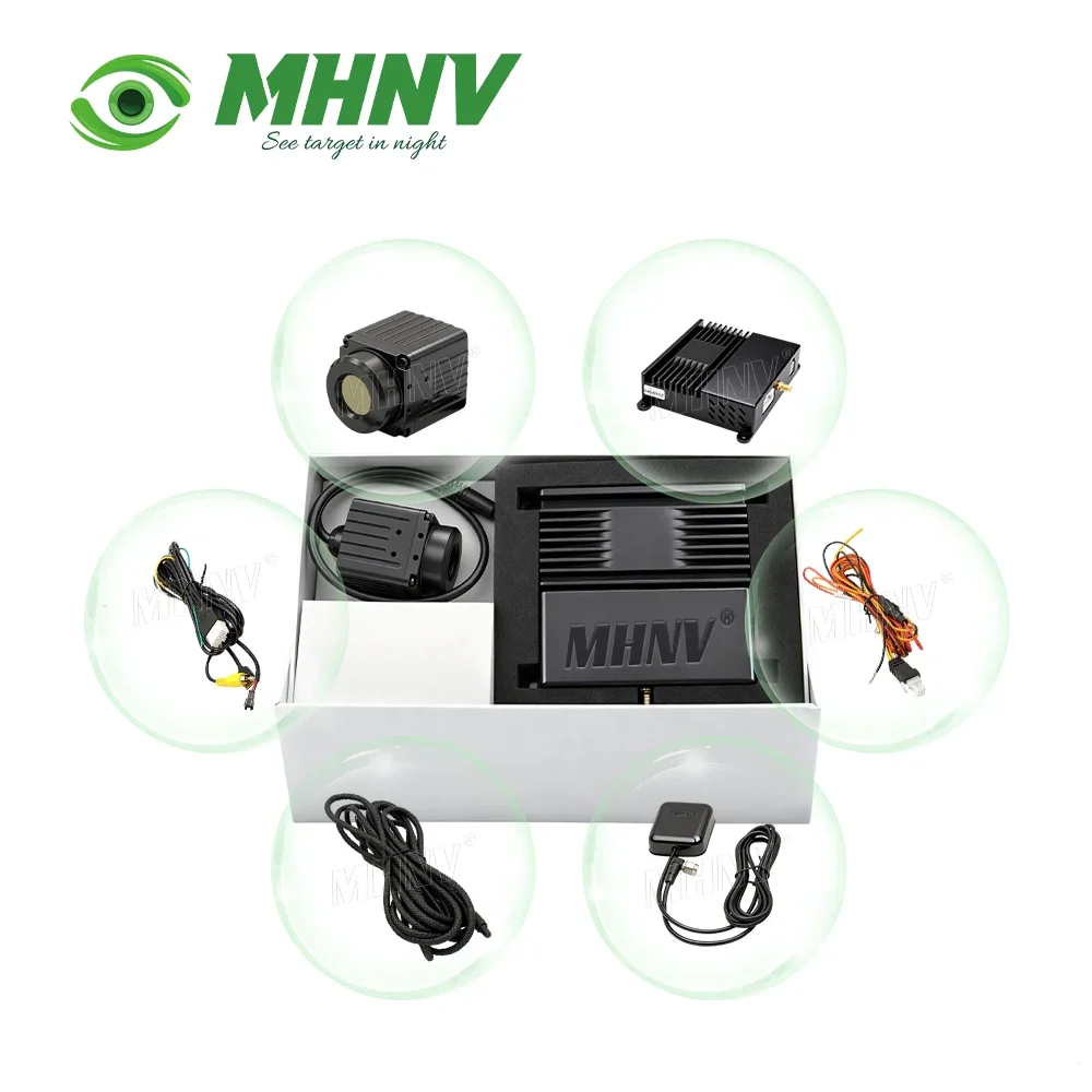 Hot Sale MHNV Super Wide Angle Car Rear View Backup Camera Mini Night Vision Infrared 384x288 17μm Vehicle Thermal Imaging Camer