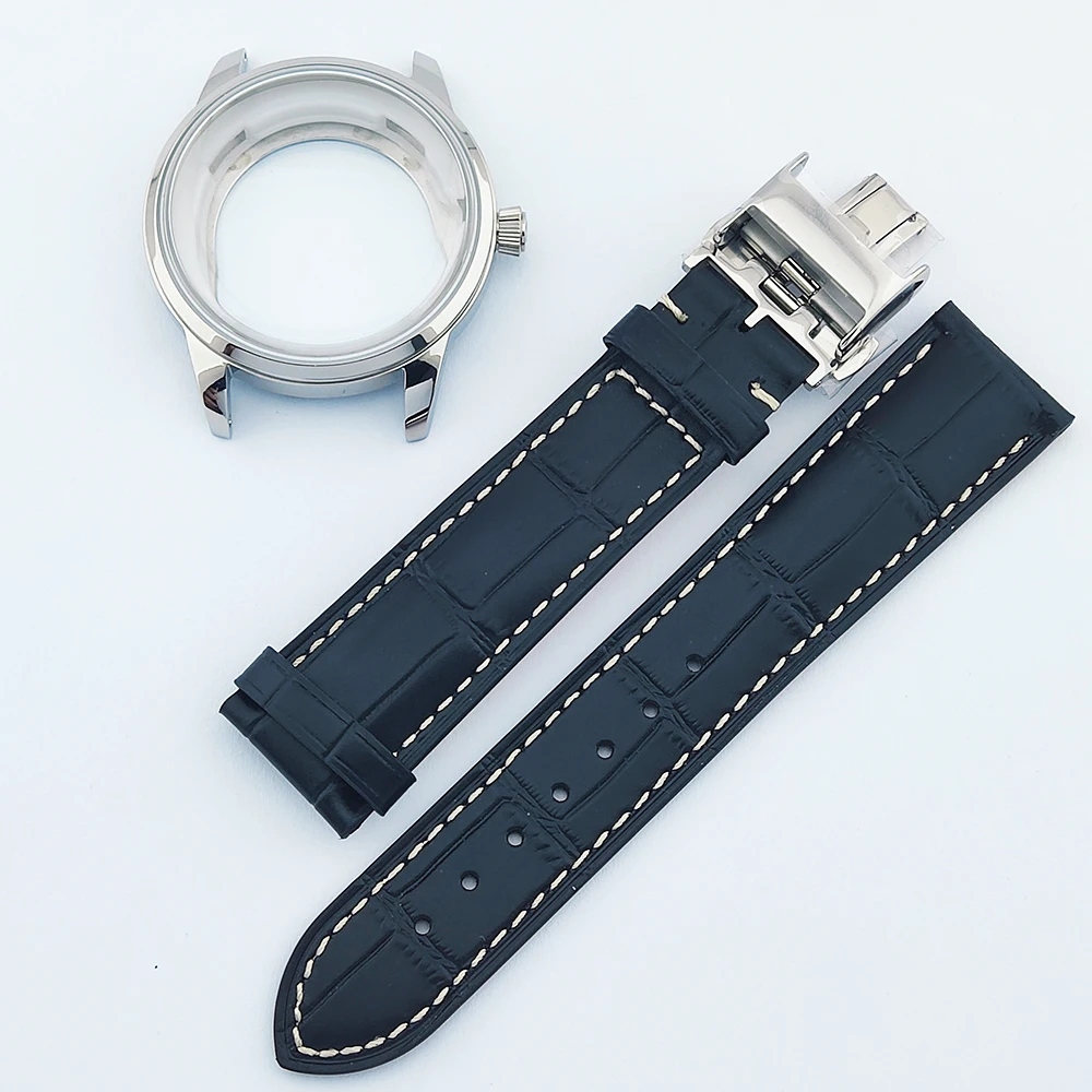40mm Watch Cocktail Case NH35 Case Mineral Glass Fit 35mm Dial Bubble Mirror Case for NH35/NH36 Movement