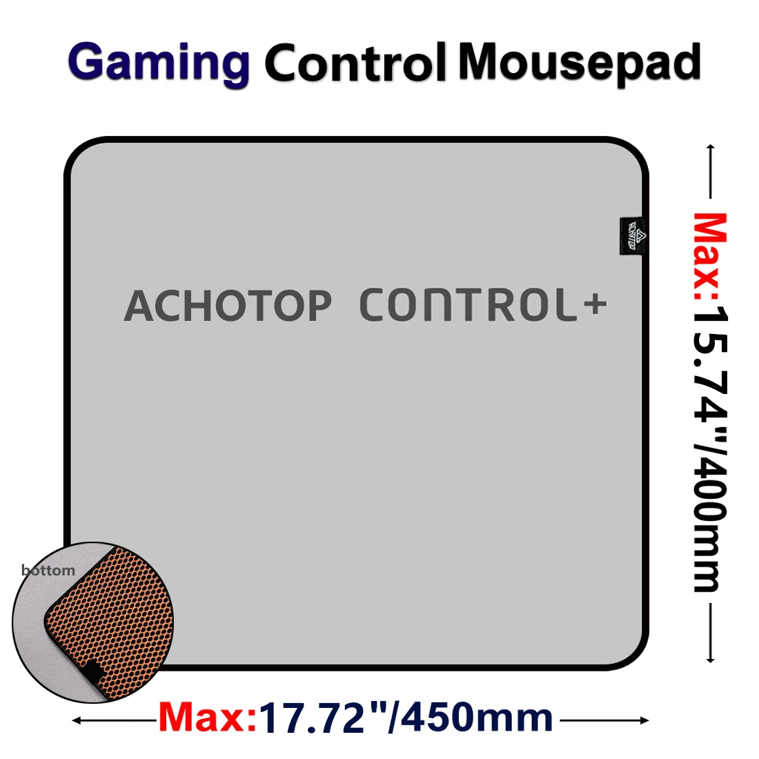 Gaming Mouse Pads Lock Edge FPS Professional Csgo Class Zero Mouse Pad Fine Surface Control Red Mouse Mat 400X450MM Table Carpet