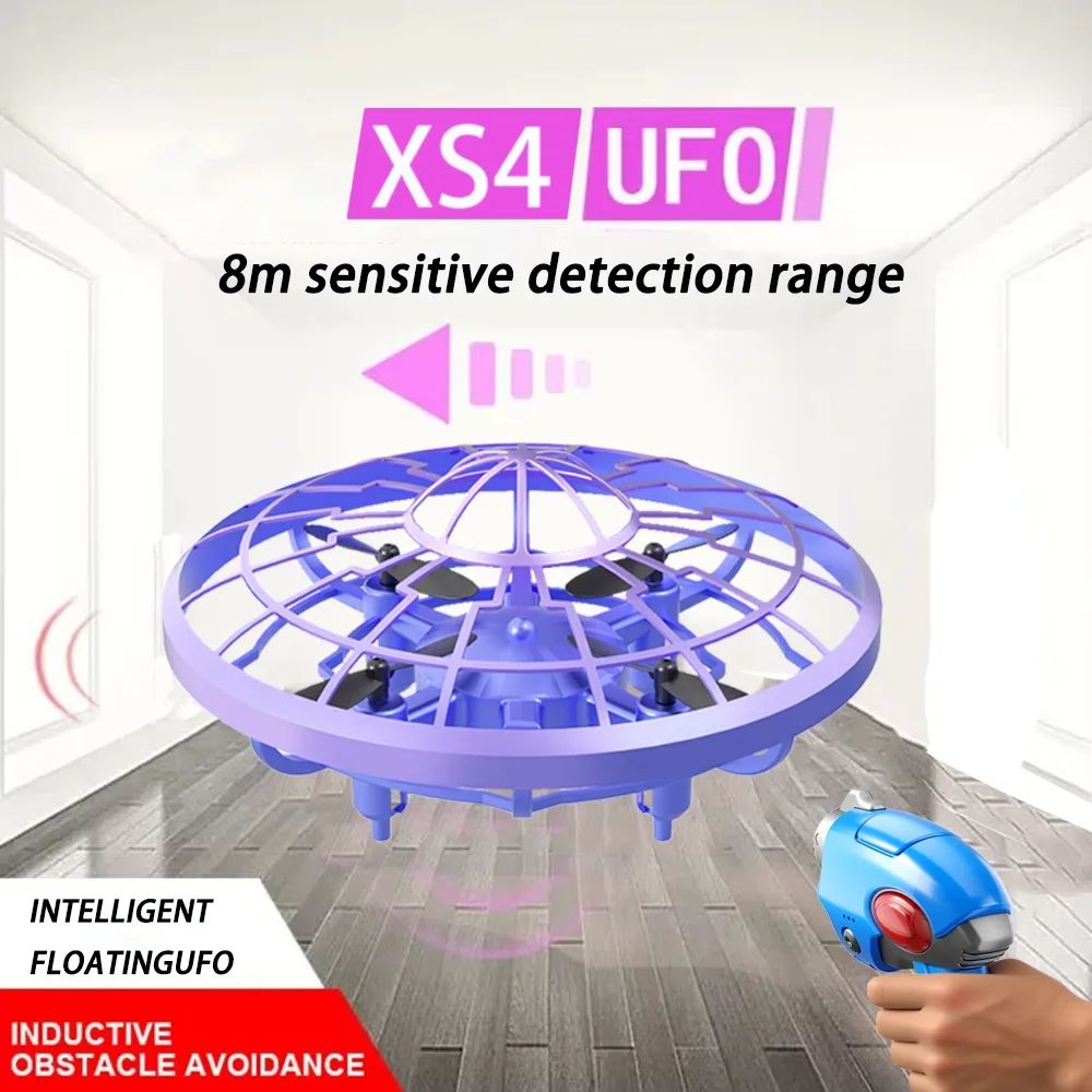 

2025 Многоцветный XS4 инфракрасный сенсорный летающая тарелка-дрон, детский мини-индукционный пульт дистанционного управления, игрушка в подарок для детей, игрушка для мальчиков и девочек