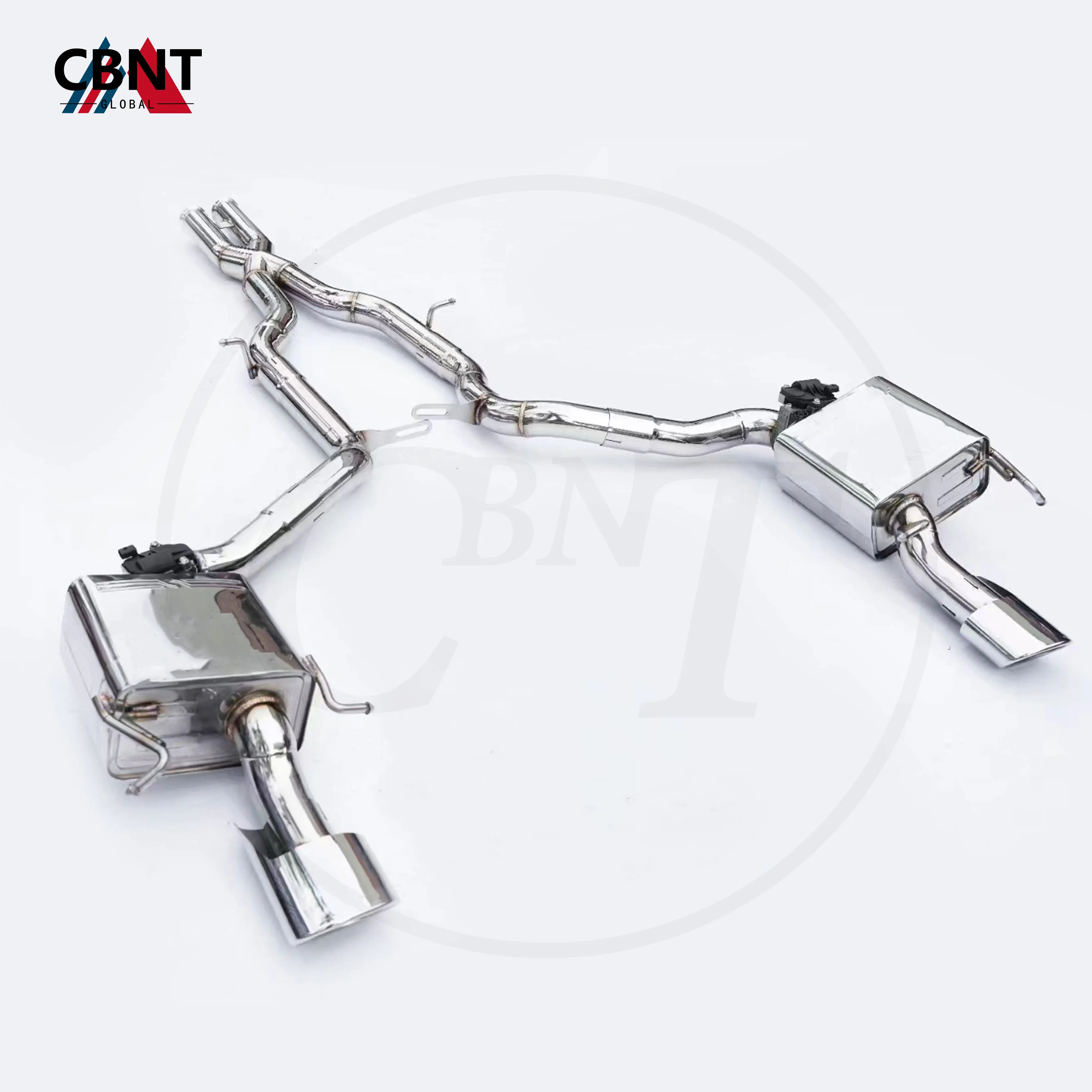 CBNT for Mercedes Benz W207 E260 E350 Coupe Exhaust Catback Pipe with Valve Muffler Tuning SS304 Valved Exhaust-pipe System