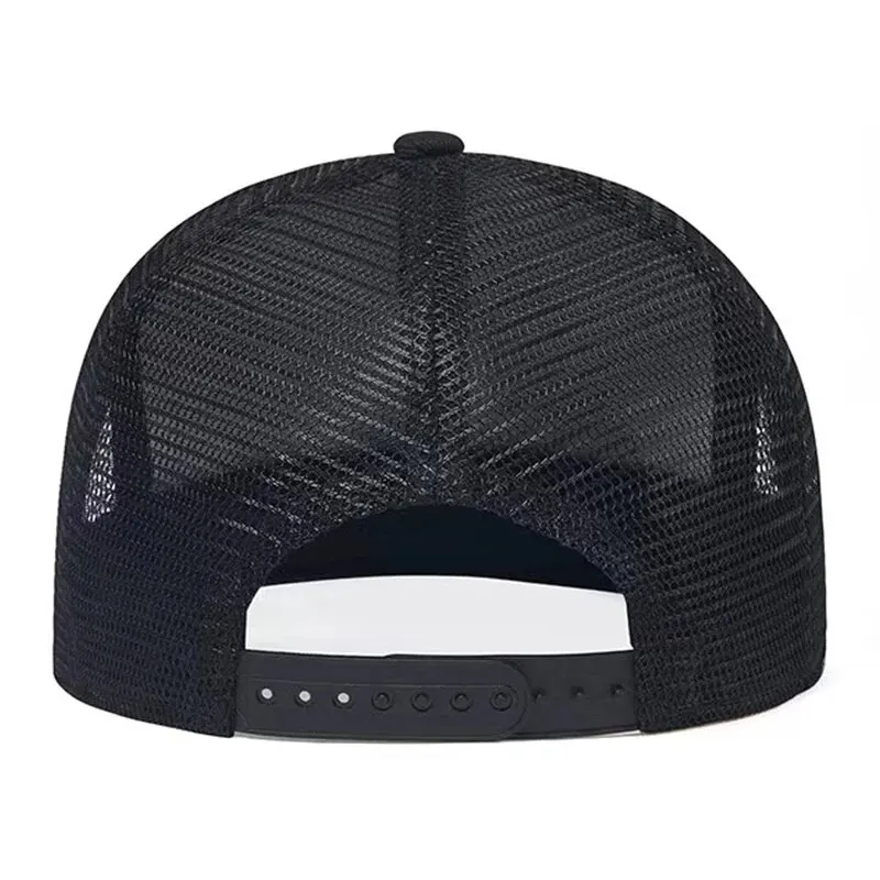 Unisex A Line Embroidery Hip-hop Net Hats Spring Summer Outdoor Adjustable Casual Baseball Caps Sunscreen Hat