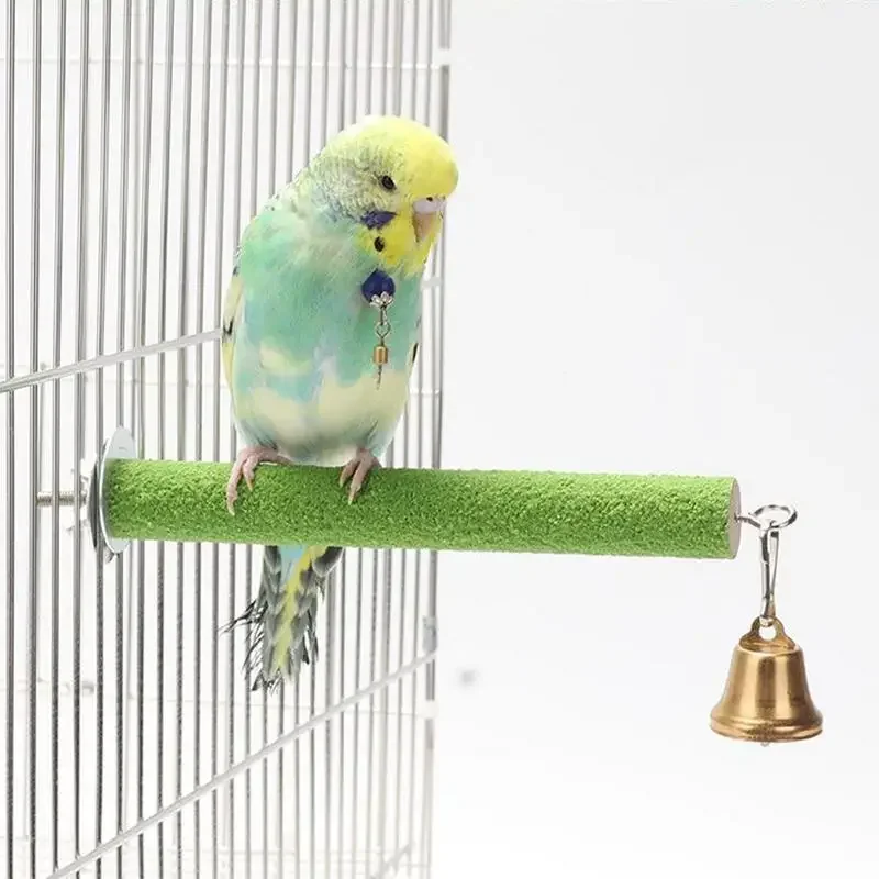 Wooden Bird Perch Stick Stand Chewing Toys Bird Cage Accessories For Sparrow Cockatiels Parrot Bird Grinding Claw Toys 앵무새용품