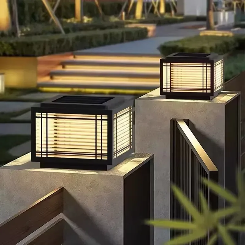 Bright White Gate Outdoor Light Solar Gate Post Pillar Outdoor Light for Door Wall Outdoor Lighting and Street Garden Wall view 4
