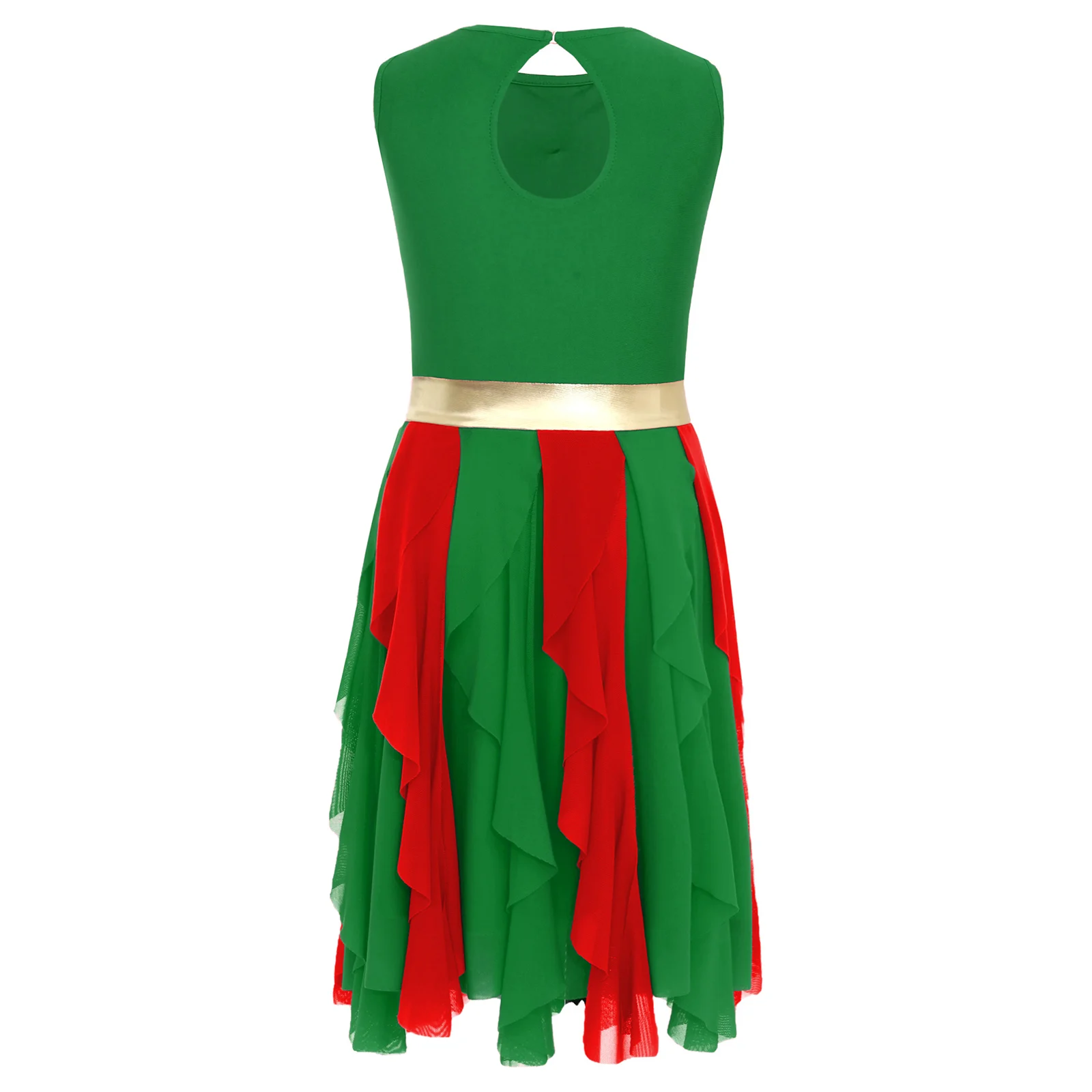 كاندي قصب عيد الميلاد فستان رقص فتاة LayerSequins شبكة تول توتو رداء رقص الباليه الشكل التزلج فستان مرحلة الأداء زي