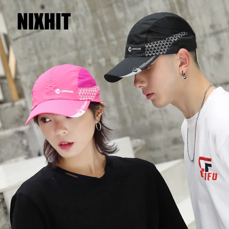 

NIXHIT New Summer Quick Dry Breathable Thin Women Men's Baseball Cap Outdoor Sports Beach Travel Fishing Climbing Sun Hat A301