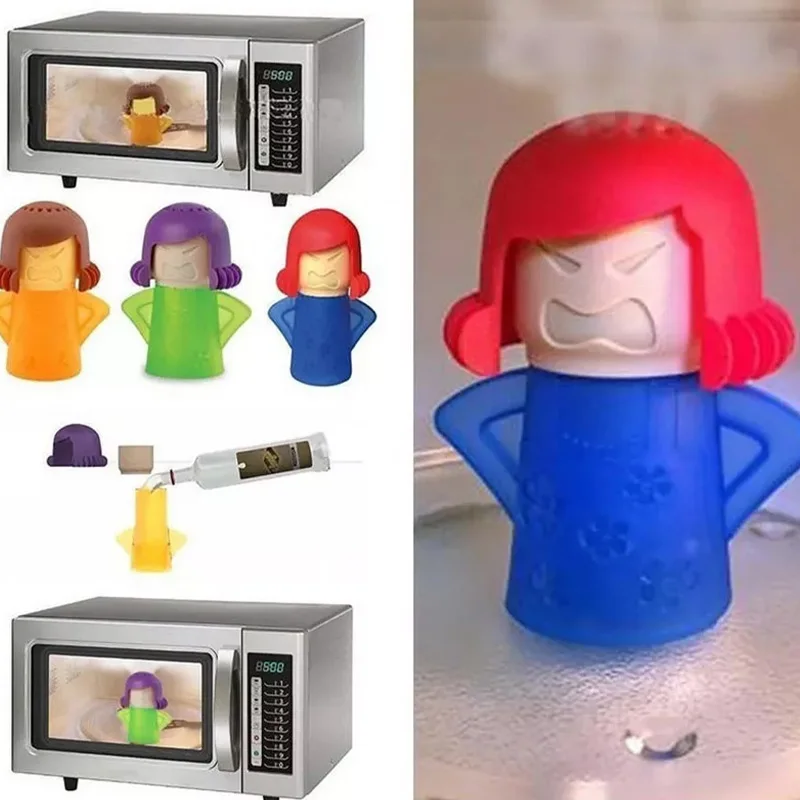 Limpiador de microondas y nevera Angry Mama, diseño creativo en aerosol para eliminación de olores, 1 ud.