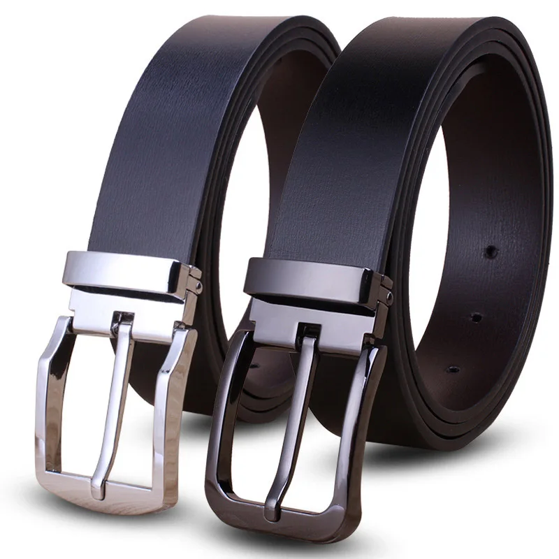 New Slim And Narrow Leather Needle Buckle Belt Fashionable Men's And Women's Business Travel Black Wear-Resistant Pants Belt