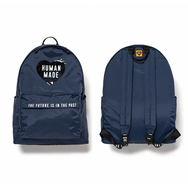 

2026 New HUMAN MADE Backpack, Unisex Lightweight Nylon Oxford Fabric, Men's Women's Casual Commute Backpack