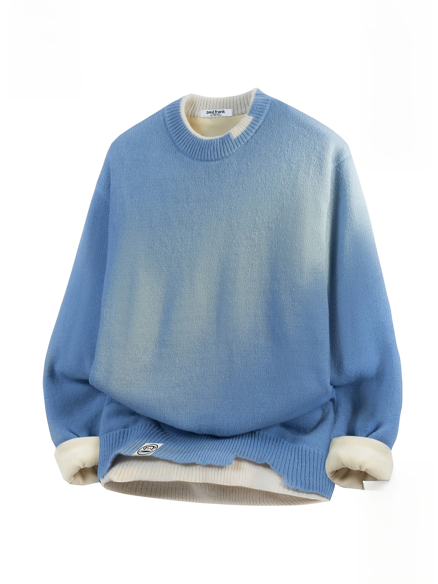 

PaulFrank Lazy Monkey round Ne Fce Lined Thiened Casual Loose Fit Winter Knitwear for Men Comfortable Polyester Fiber