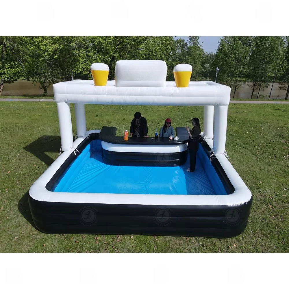 

Wholesale Best Price 4.5m Inflatable PVC Pool Bar Tent Jump Inflatable Castle Rental