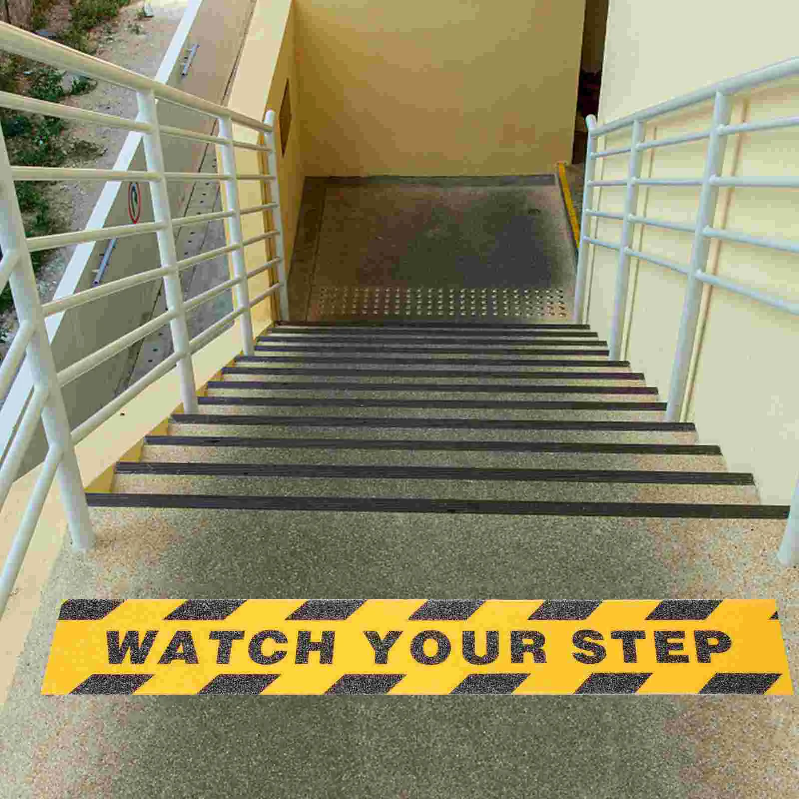 

Watch Your Step Sign Nail Sticker Stickers Floor Adhesive Warning Wet Non Skid Tape The Pet Aluminum Foil Anti-slip Work