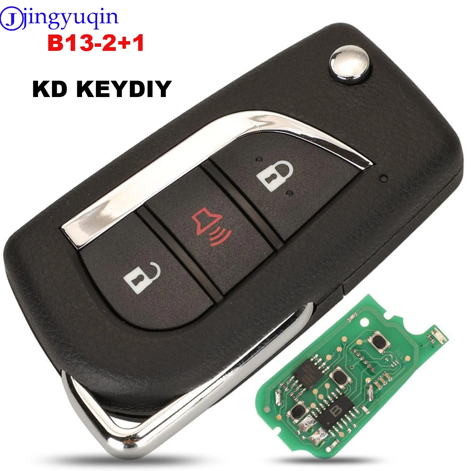 jingyuqin New KD KEYDIY KD900 B Series Remote Control B13-2+1 Car Key For Toyota Style KD-X2/KD MINI Key Programmer