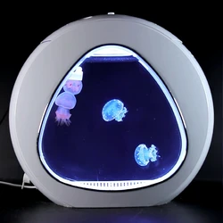 Jellyfish Tank Living Creature Ornamental Landscaping Sea Tank Living Room Desktop Pet Mini Small Fish Tank