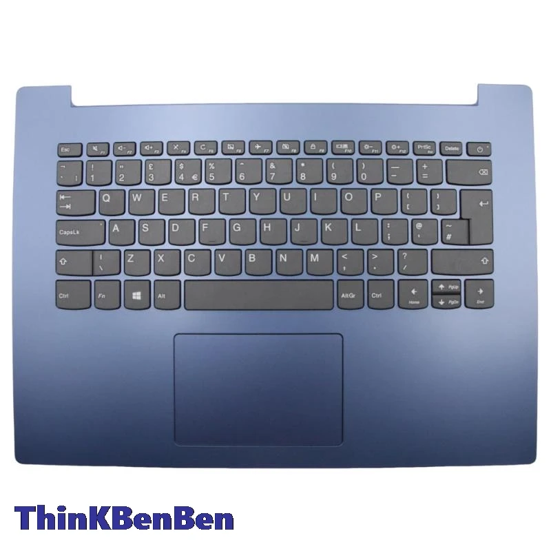 UK English Blue Keyboard Upper Case Palmrest Shell Cover For Lenovo Ideapad 330 14 14AST 14IKB 14IGM 5CB0R13871