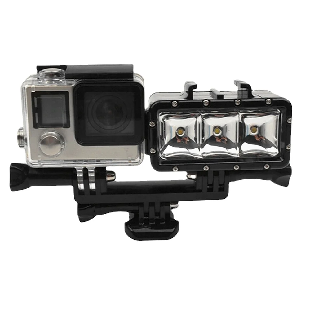 5 in 1 Diving Light Tripod For Gopro Hero 9 8 5 6 4 3 SJCAM SJ4000 SJ5000 Xiaomi yi 4K Eken Double Bracket Bridge Connector Kit