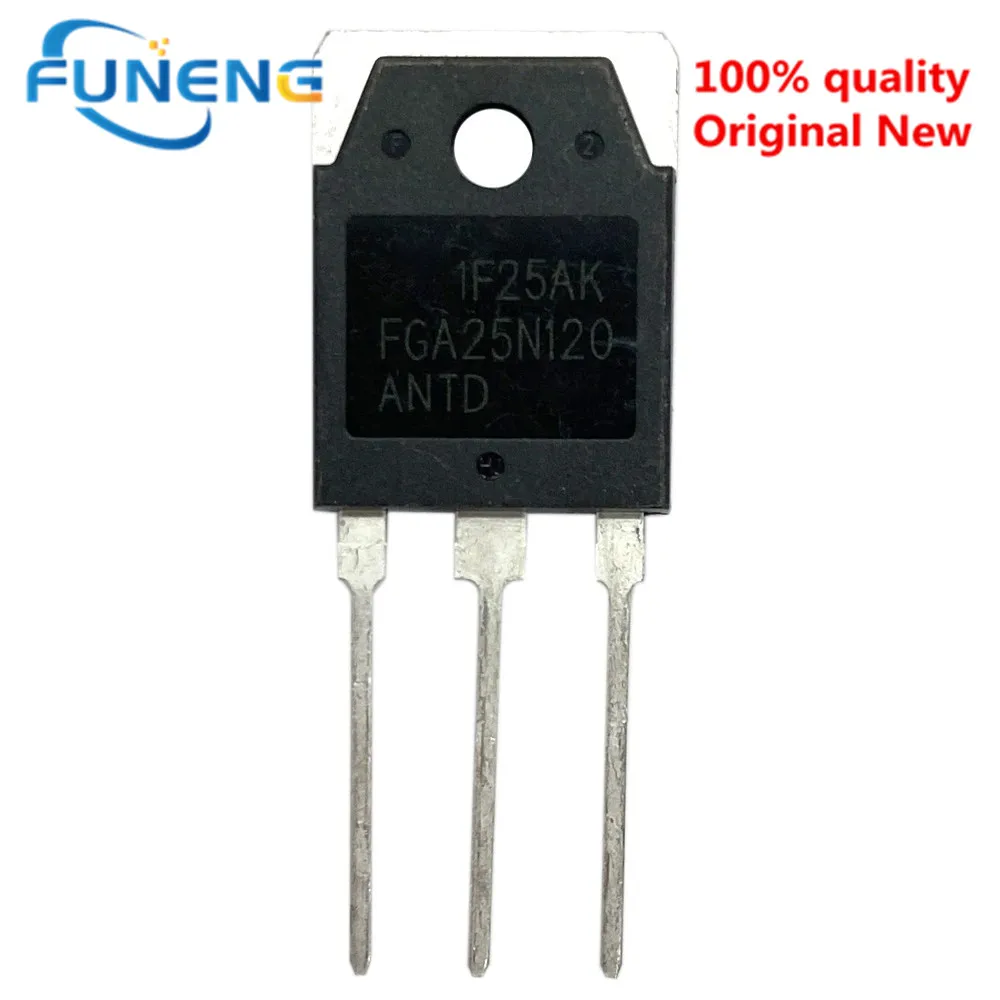 10pcs/lot New FGA25N120ANTD FGA25N120 25N120 TO-3P 1200V NPT Trench IGBT FGA25N120ANTDTU