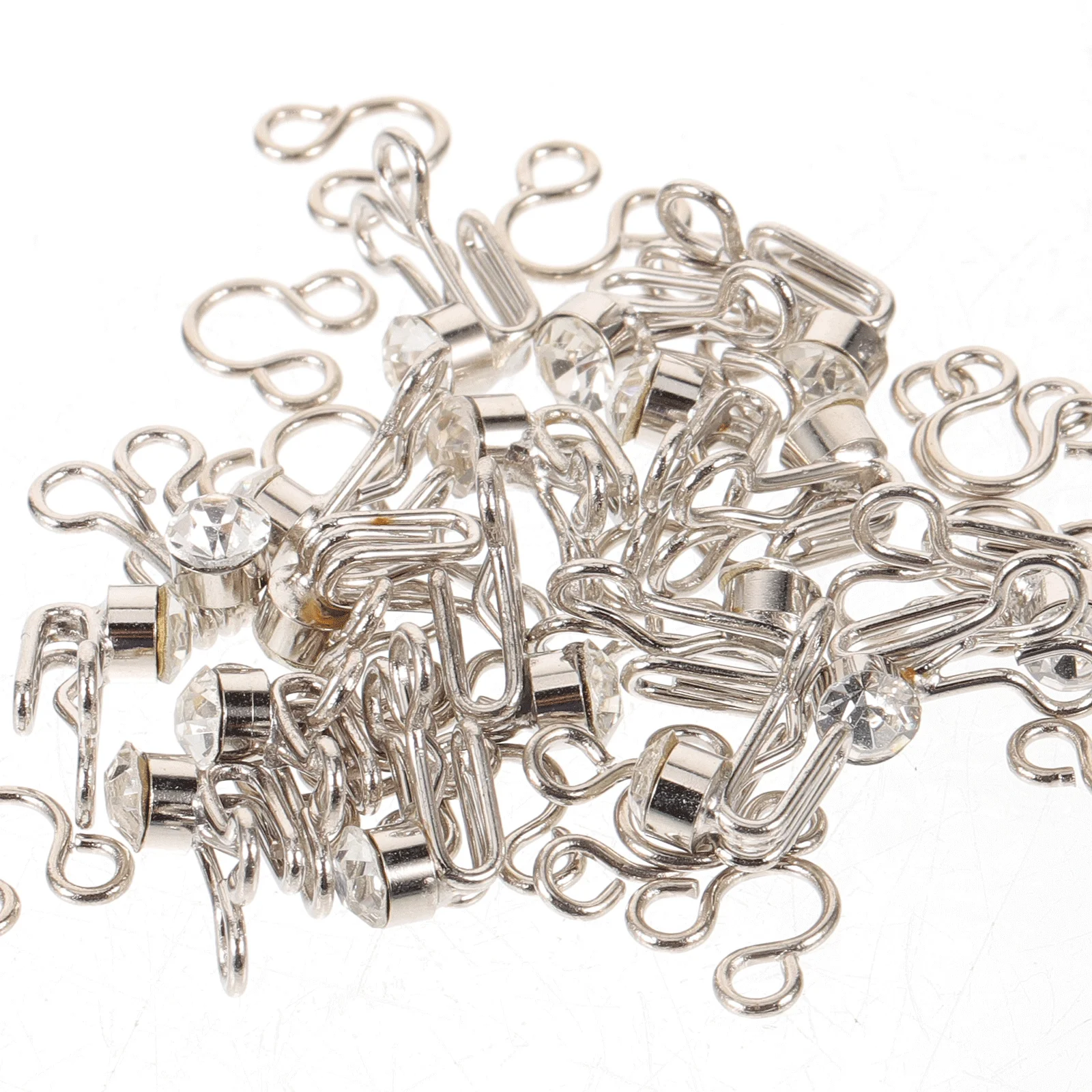 

20pcs Diamond Stud Fasteners Closure For Bra Cheongsam Pants Suit Skirt Sewing Craft Diy Clothing Repair Tools